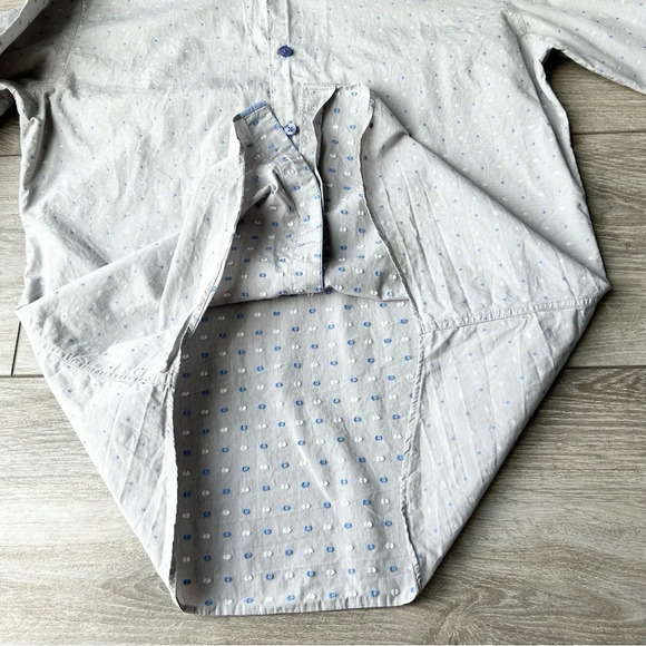 Bertigo  Textured Dots Cotton Button Down Casual Shirt - Picture 9 of 13
